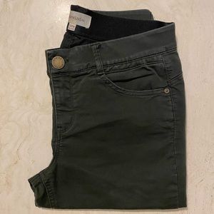 Rewind Womens Army Green Soft Stretchy Skinny Jeans Sz 13 31W Barely Worn